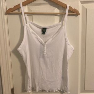 Cropped White Tank